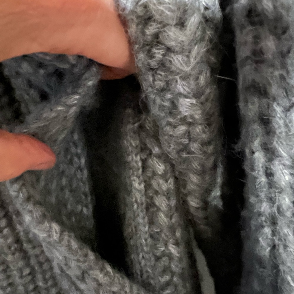 Lunya Cozy Gray Knit Cardigan - Picture 8 of 10
